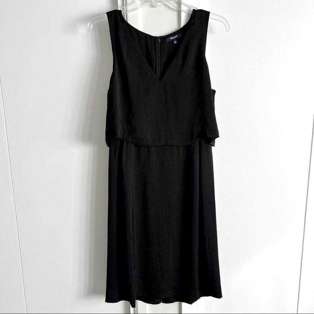 Madewell Luminous Overlay Dress Black